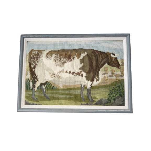 Green Custom Framed Hand-Embroidered English Country Needlepoints – Set of Four For Sale - Image 8 of 18