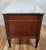 Pair Vintage Empire Directoire French Style Bronze & Marble Top Bed End Commodes For Sale - Image 9 of 18