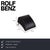 Modern Set of Model 322 Armchair and Ottoman in Black Leather from Rolf Benz For Sale - Image 3 of 18