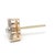 Stones: diamond, 6 round brilliant cut 3.5 mm 1 ctw IJ color/ I2-3 clarity Length: 7.6 mm Weight: 1.1 dwts. / 1.7 grams...