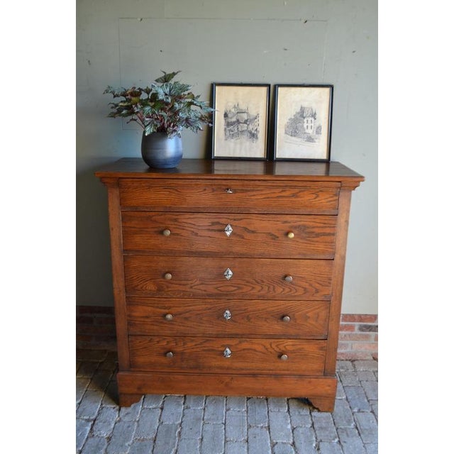 Antique Oak and Pine Chest of Drawers For Sale - Image 9 of 10