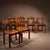Dining Chairs in Pinewood, Italy, 1980s, Set of 6, in Good conditions. Designed 1980 to 1989