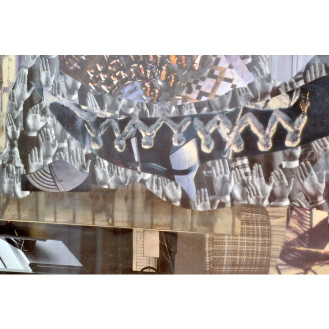 1990s Abstract Black & White Collage by Bill Allan, 1990s For Sale - Image 5 of 6