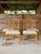 Set of Four Vintage Lexington Chinese Chippendale Rattan & Faux Bamboo Dining Chairs For Sale - Image 12 of 12