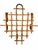 1970s Vintage Burnt Bamboo French Style Wall Coat Rack With 4 Hooks For Sale - Image 5 of 6