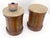 Pair of Round Cylinder Shape Two Doors End Lamp Tables Stands Pull Out Trays For Sale - Image 17 of 18