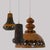 Brown Glazed Ceramic Pendant Lights, Germany, 1970s, Set of 3 For Sale - Image 4 of 15