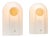 White Opal Glass Table Lamps with Brass Detail from Peill & Putzler, 1970s, Set of 2 For Sale