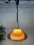 Vintage acrylic pendant lamp. Height adjustable. 2-layer: white acrylic glass and smoked acrylic. Pleasant light....