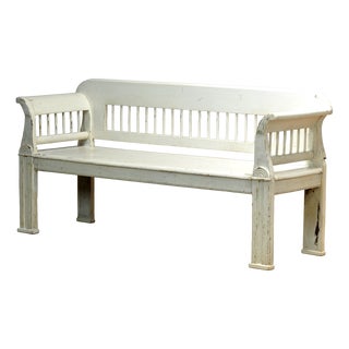Antique Pine Bench, 1900s For Sale