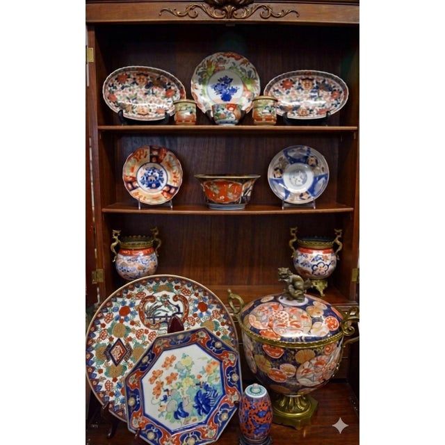 Japanese Antique Japanese Imari 12.25” Charger – Hand‑Painted Arita Porcelain, Meiji Era - A Great Collector’s Piece, Wall Accent or Table Display - See Pics! For Sale - Image 3 of 8