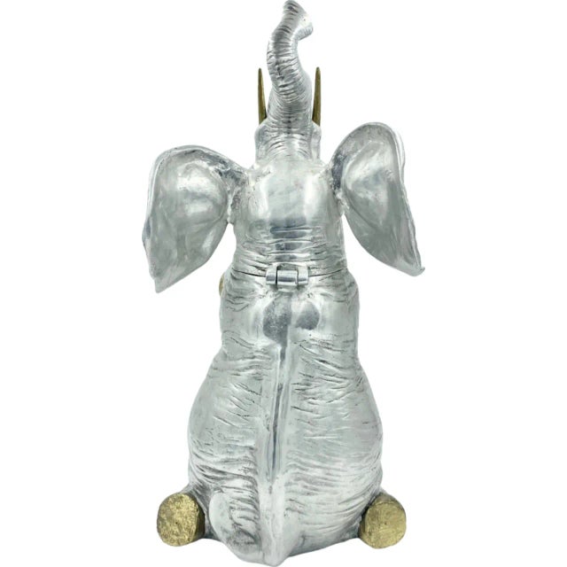 Vintage Arthur Court Elephant Ice Bucket Wine Cooler 1986 Barware For Sale In Washington DC - Image 6 of 12