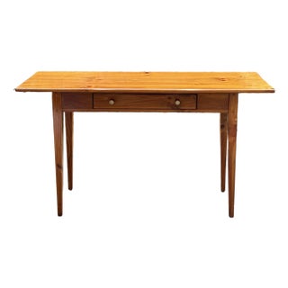 Ethan Allen Country Craftsman Pine Console Table For Sale