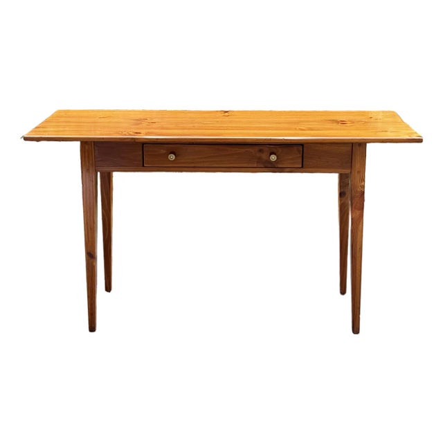 Ethan Allen Country Craftsman Pine Console Table For Sale