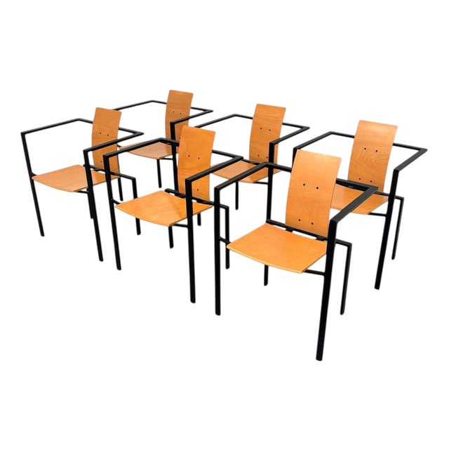 Trix Dining Chairs from KFF, 1980s, Set of 6 For Sale