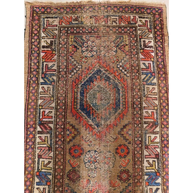 Persian Antique Handwoven Persian Kurdish Runner Rug. 2'6"x 6'2" For Sale - Image 3 of 18