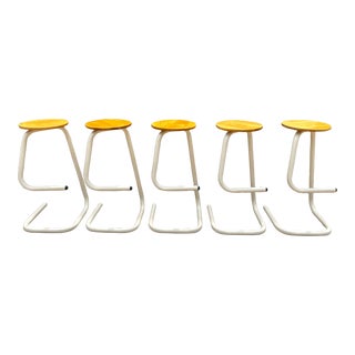 1970s Paperclip Barstools Kinetics for Amisco Haworth - Set of 5 For Sale