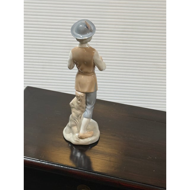 Lladro Miquel Requena for Lladró Man With Geese Porcelain Figurine, Signed For Sale - Image 4 of 12