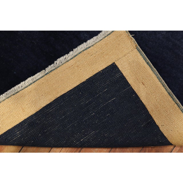 Blue Vintage Chinese Minimalist Rug For Sale - Image 9 of 18