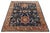 Persian Vintage Persian Sultanabad Style Hand-Knotted Wool Area Rug – Navy & Terracotta For Sale - Image 3 of 11