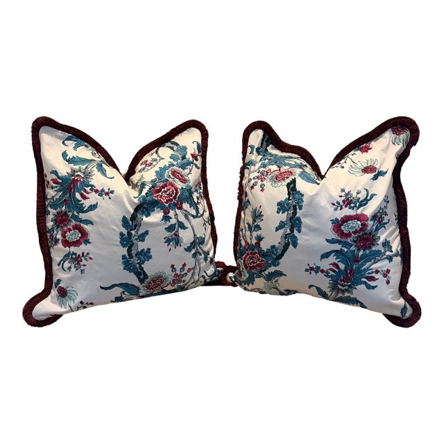 Gaston Y Daniela Embroidered 24” Pillows For Sale