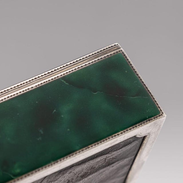 Antique 20th Century German Silver & Enamel Cigarette Box, 1900s For Sale - Image 15 of 18