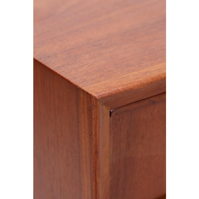 Wood Mid-Century Danish Teak Tallboy For Sale - Image 7 of 13