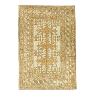 Turkish Vintage Rug 3' x 4'4" #21315 For Sale