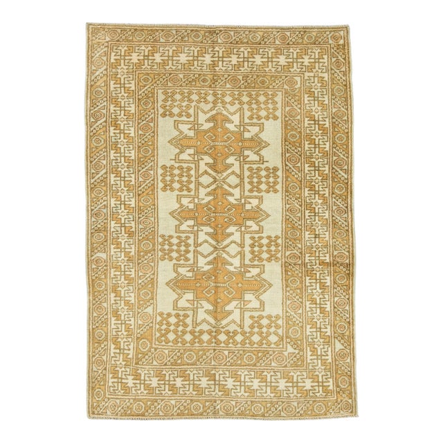 Turkish Vintage Rug 3' x 4'4" #21315 For Sale