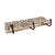 Rustic White Washed Carved Mango Wood 3 Hook Wall Rack For Sale - Image 3 of 4