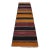 1980s Farmhouse Black Striped Runner Kilim For Sale