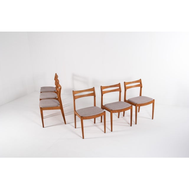 Mid-Century Modern Danish Oak Dining Chairs from Vamo Sønderborg, 1960s, Set of 6 For Sale - Image 4 of 15