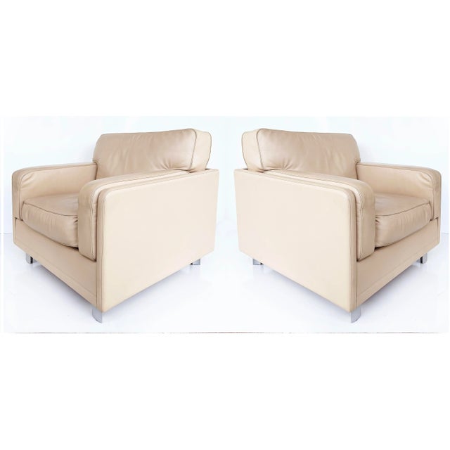 Italian Poltrona Frau Fine Leather "Socrate" Club Chairs, 2006- Pair For Sale - Image 13 of 13