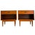 Bring authentic 1960s retro charm to your bedroom with this exquisite pair of vintage Mid-Century Modern walnut...