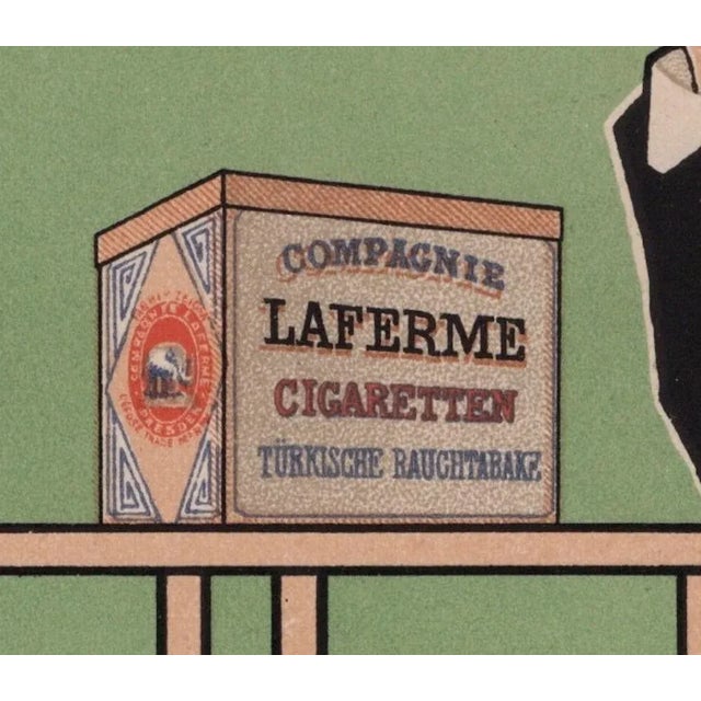 Fritz Rehm, Der Kenner - Cigaretten Laferme Dresden from Les Maîtres de L'Affiche, 1898, Original Lithograph For Sale - Image 7 of 13