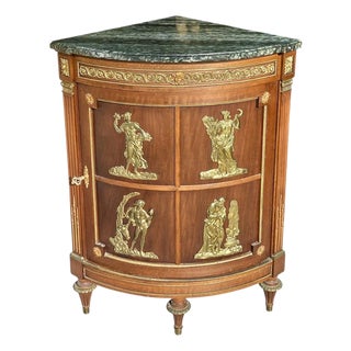 Louis XVI Style Corner Cabinet For Sale