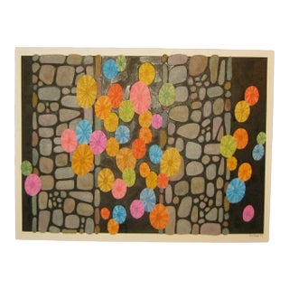Stones & Bubbles Abstract Painting by Ben Black For Sale