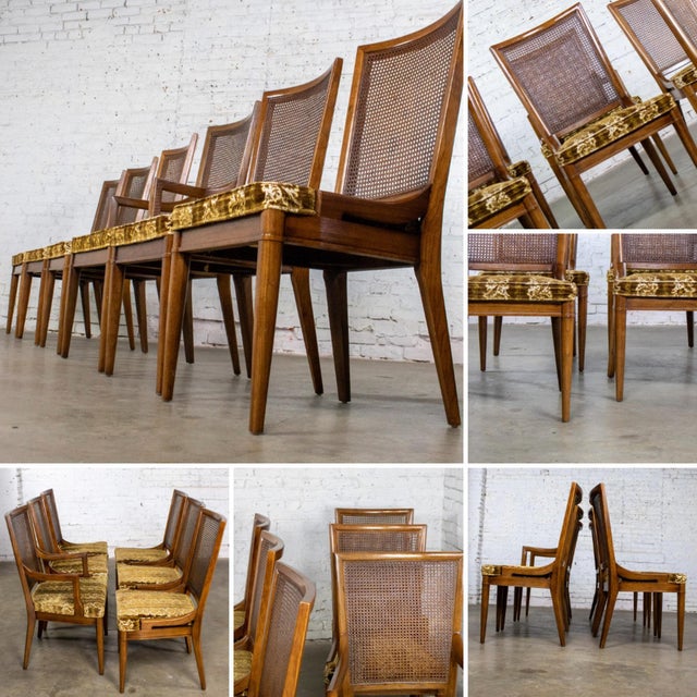 1960s 1960s American Modernist Dining Chairs Custom Folio 3 Collection by Henredon Set of 6 For Sale - Image 5 of 18