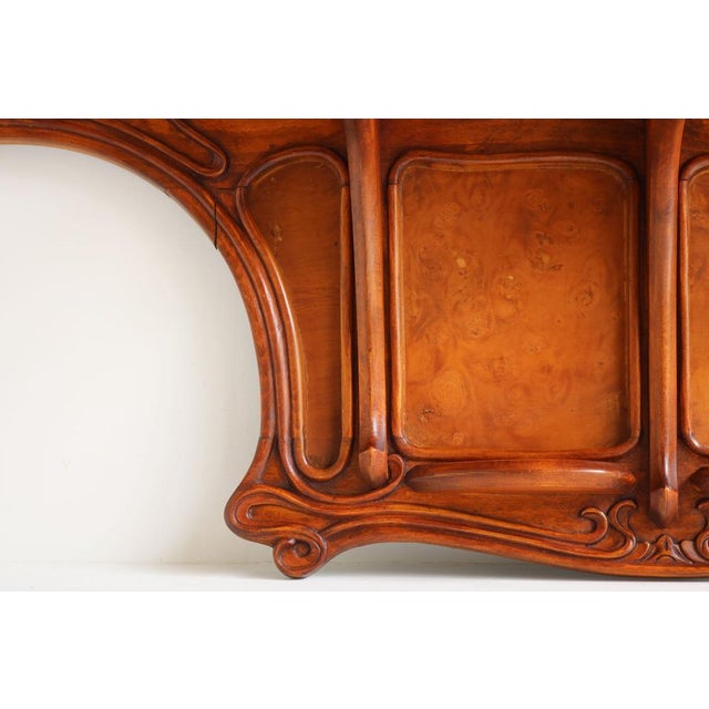 Antique French Art Nouveau Carved Wall Shelf by Louis Majorelle, 1900 For Sale - Image 6 of 17