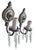 1910s Brass With Original Silverplate Sconces With Crystal Drops For Sale In Los Angeles - Image 6 of 8