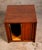 Mid Century Modern Side Table Square End Tambour Door Walnut Wood Vintage For Sale In Sacramento - Image 6 of 8