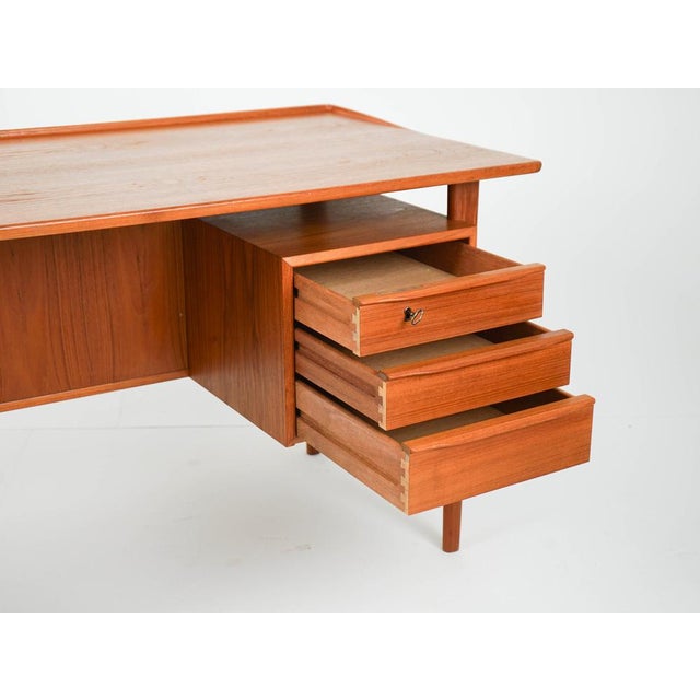 Vintage Teak Desk by Peter Løvig Nielsen, 1960s For Sale - Image 9 of 12