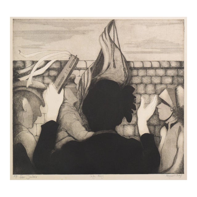 Margaret Sheaff, Sally Army, Etching on Paper, Framed For Sale