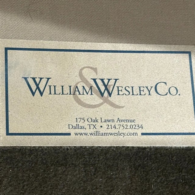 Custom William & Wesley Co. Mohair Sofa For Sale In Los Angeles - Image 6 of 6
