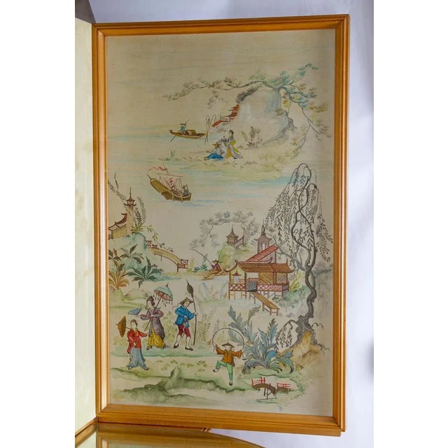 Mid-Century Italian Chinoiserie Cocktail Bar and Stools attributed to Osvaldo Borsani, 1970s, Set of 3 For Sale - Image 6 of 13