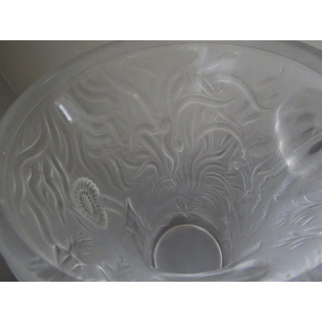 White Czech Glass Marine Life Vase by Josef Inwald for Barolac, 1960s For Sale - Image 8 of 10