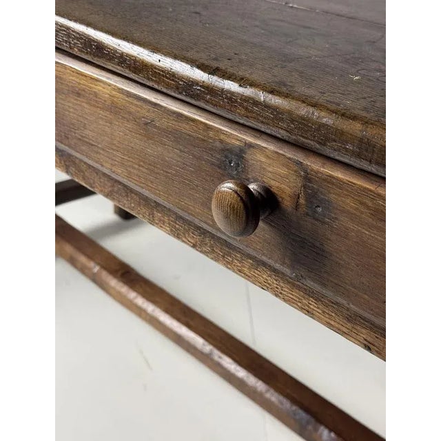 A stunningly beautiful french farmhouse dining table/monastery table. Made of solid oak. Circa 1800. Very sturdy and...