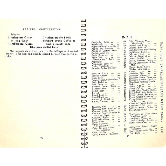 White "Recipes Continental" 1949 Michaelis-Jena, Ruth [Collected By] For Sale - Image 8 of 10