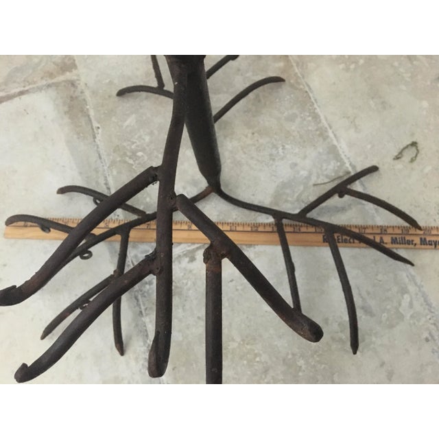 Antique Four Tier Handwrought Iron Game Rack For Sale - Image 11 of 13