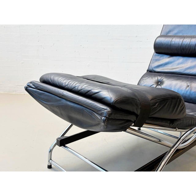 Black Swecco Relax Lounge Chair by Lennart Ahlberg, Sweden, 1970s For Sale - Image 8 of 16